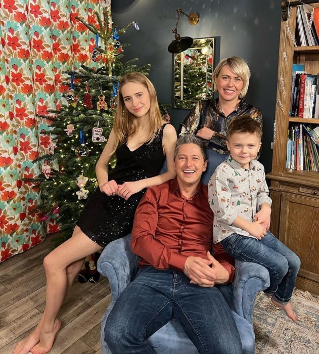 Александр Педан, его жена и дети, фото