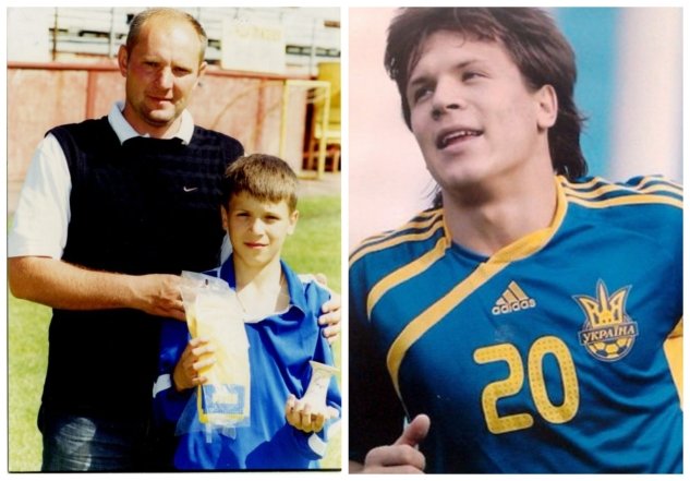 Евгений Коноплянка в детстве и молодости, фото