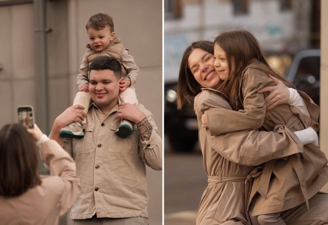 Настя Скальницька з чоловіком і дітьми