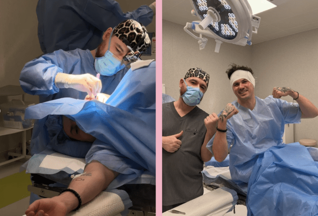 Женя Кот перенес операцию на ухе.