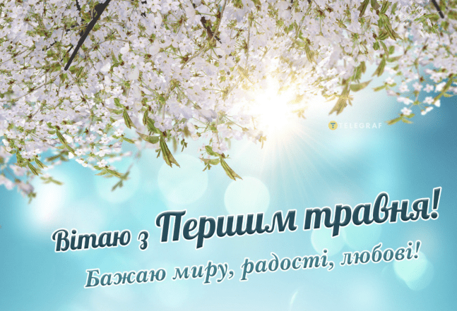 Картинки з 1 травня українською мовою: гарні листівки до свята