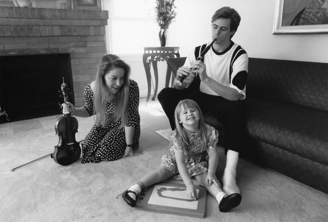 Джим Керри и его первая жена, фото