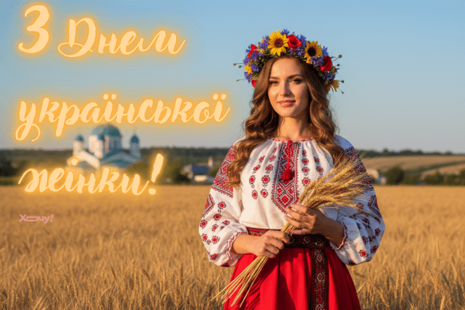 Открытки с Днем украинской женщины