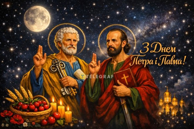 Привітання з Петра і Павла 2026 — вірші, картинки, СМС, відеопривітання