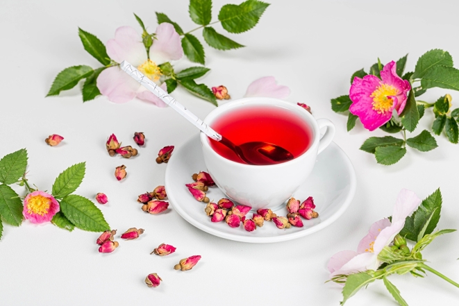чай из лепестков чайной розы