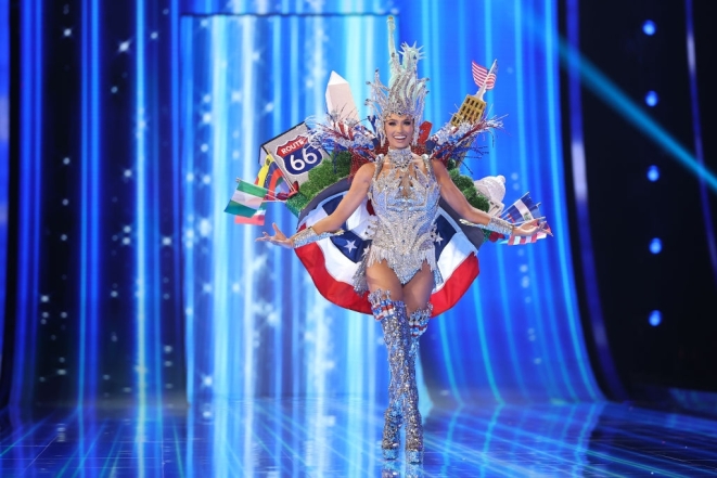"Берегиня мати", "Снігова королева" та інші: найнезвичайніші національні костюми на "Міс Всесвіт-2023" - фото №4