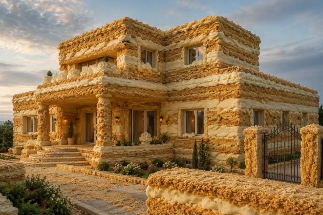 Как выглядели бы дома из еды