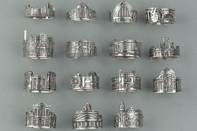 Колекція срібних каблучок “Чарівні міста України” від “Орінго”, фото