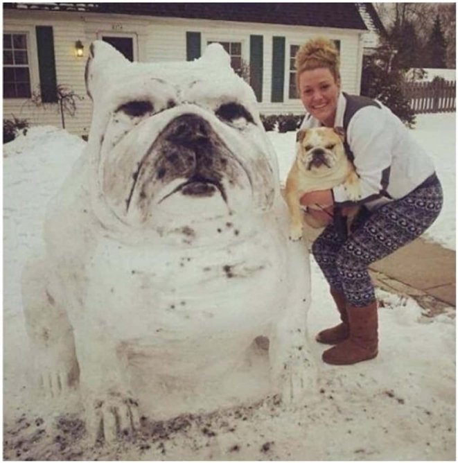 Як зліпити незвичайного сніговика