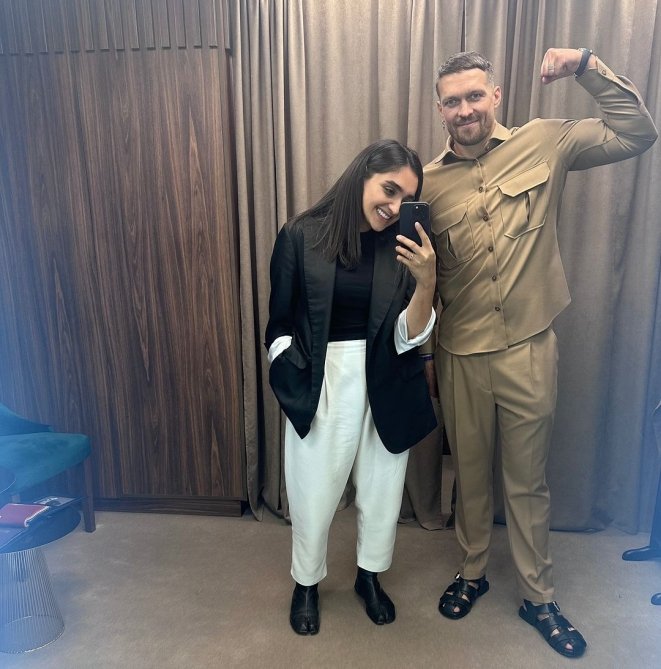 Александр Усик и Эльвира Гасанова, фото