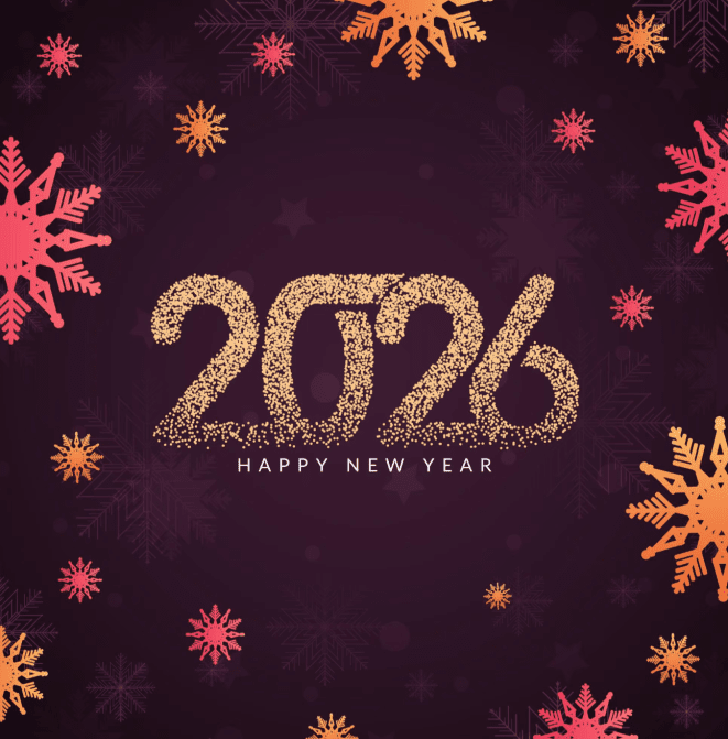 Открытки с Новым годом 2026 на английском