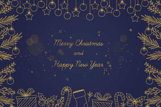 Открытки с Новым годом 2026 на английском