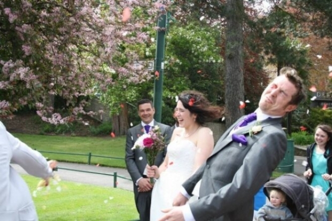 Кумедні фото з весіль