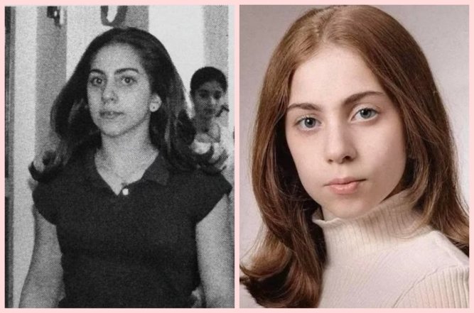 Молодая Леди Гага, фото