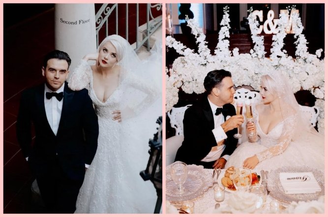 Свадьба Мики Ньютон, фото