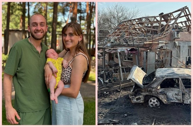 Даша Євтух показала будинок після обстрілу, фото