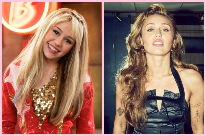 Майли Сайрус и ее клон, фото
