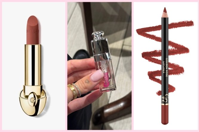 Помада, блеск и карандаш Екатерины Остапчук, фото