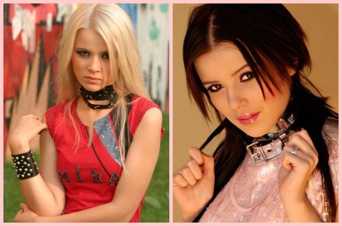 Мика Ньютон в юности, фото