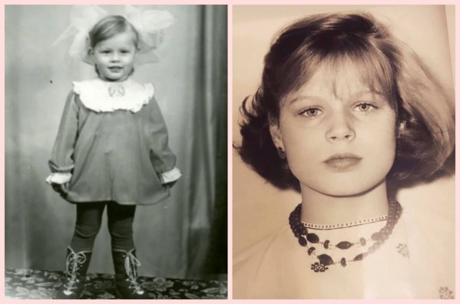 Ольга Фреймут в дитинстві, фото