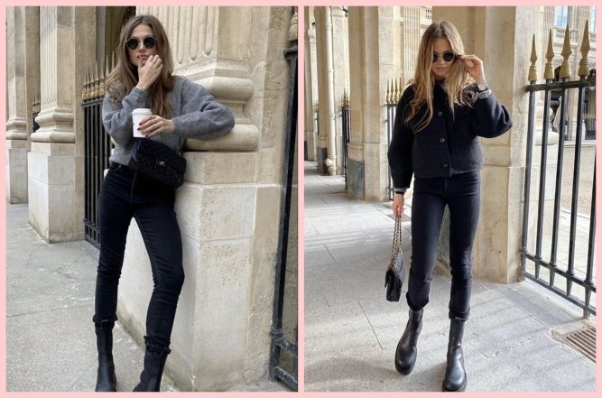 Джинси скінні в образах 2026, фото