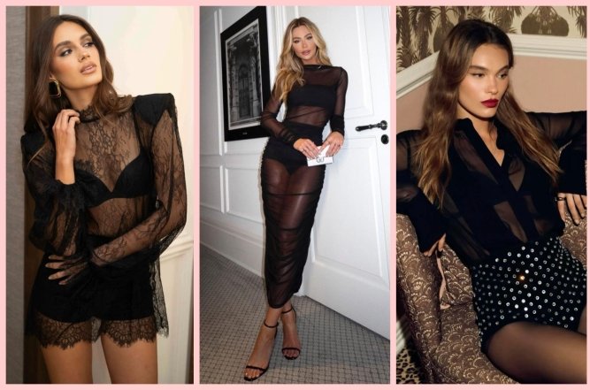 Модні total black образи на Новий рік 2026, фото