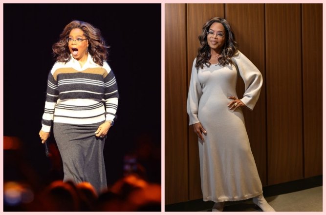 Опра Уинфри до и после похудения, фото