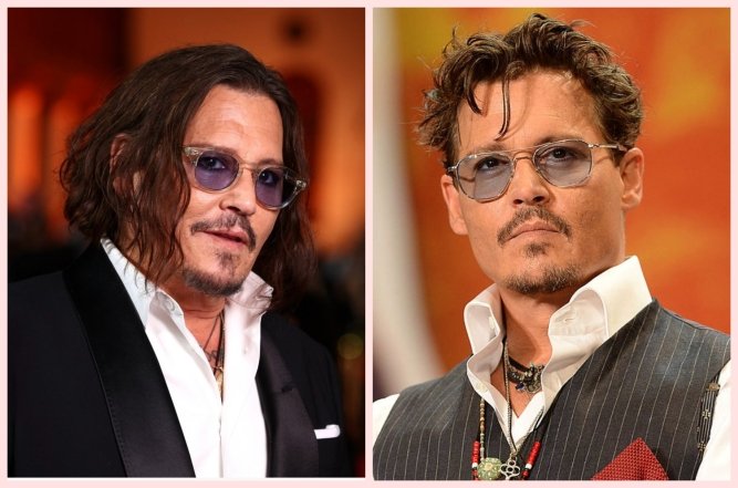 Джонні Депп з фарбованим волоссям, фото