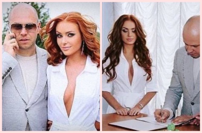 Слава Камінська і її перший чоловік, фото