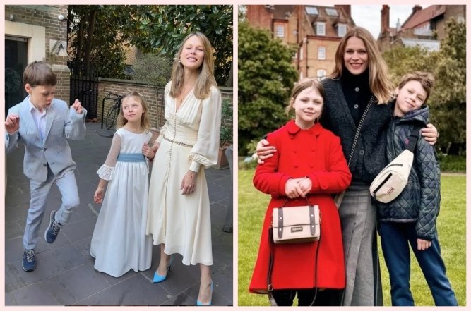 Ольга Фреймут і її діти, фото