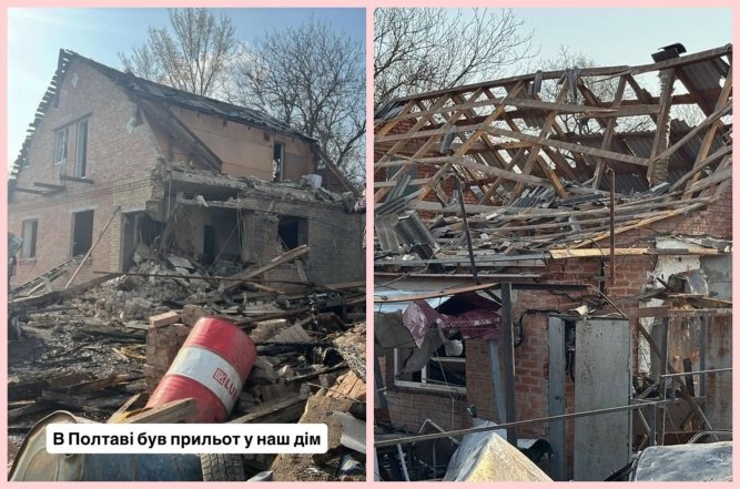 Зруйнований будинок Даші Євтух, фото