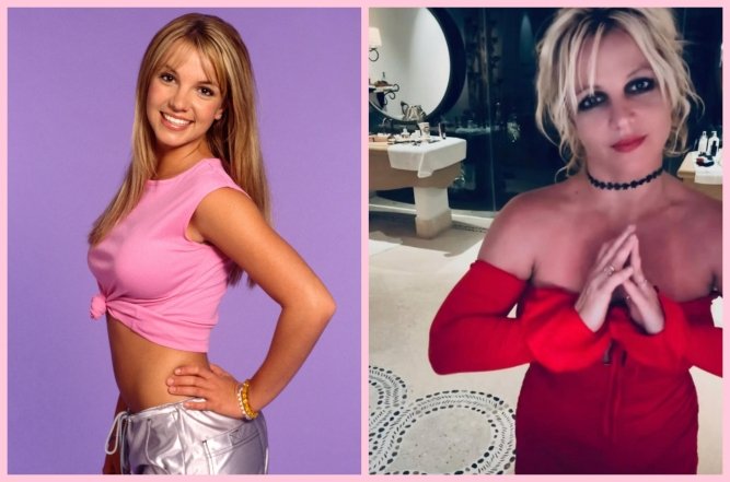 Бритни Спирс сейчас и в молодости, фото