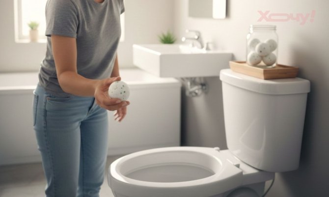 Свежесть морского бриза за копейки: готовим экологические бомбочки для дезинфекции туалета дома