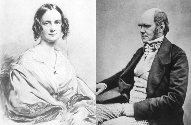 Дарвин с женой