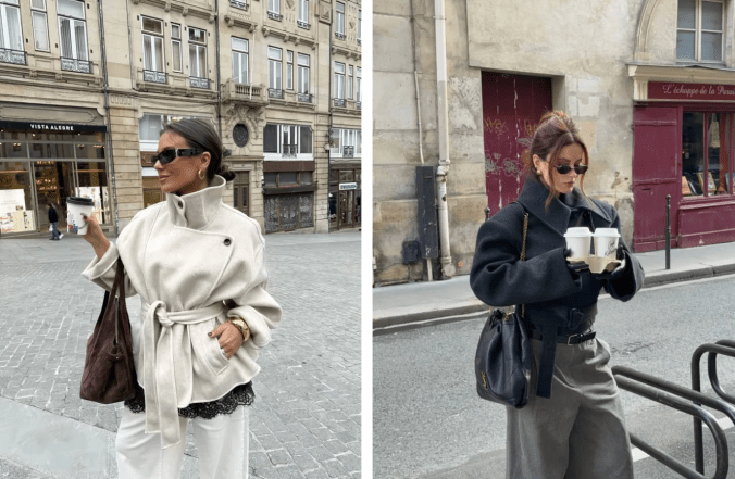 Приталене напівпальто, фото