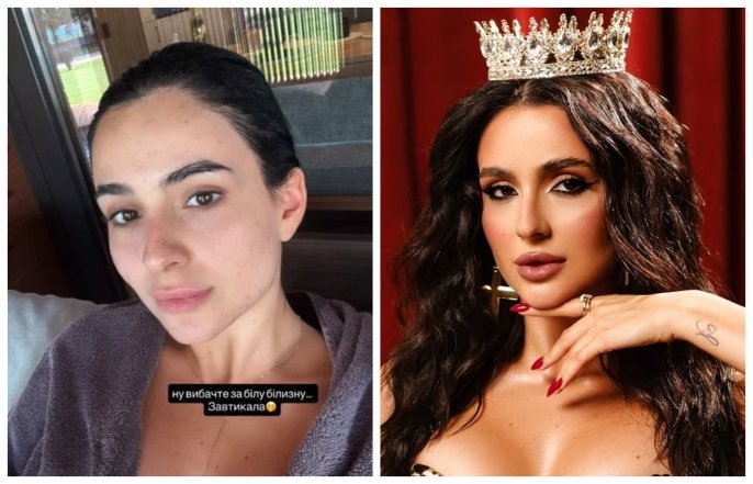 Анна Трінчер без косметики, фото