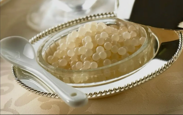 Ікра Алмас - як виглядає та скільки коштує біла ікра осетра-альбіноса
