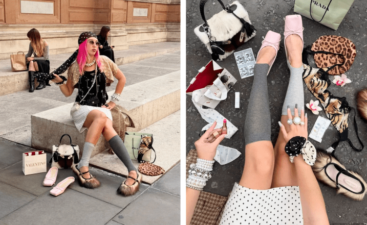 Модные образы с гетрами 2026, фото