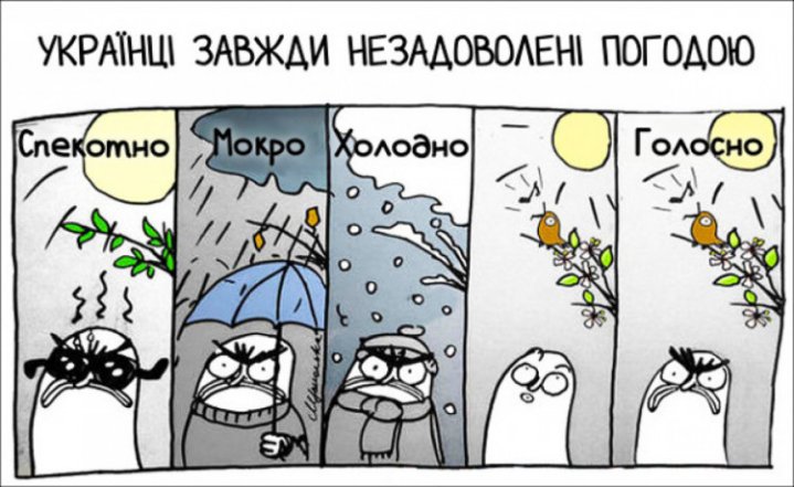 Смешные шутки и мемы о погоде