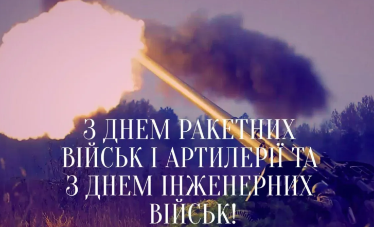 поздравить с днем ракетных войск и артиллерии Украины