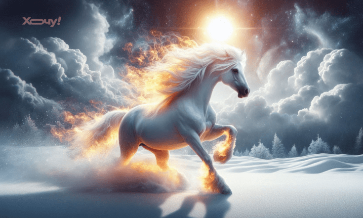 Открытки с Огненным Конем, душевные поздравления