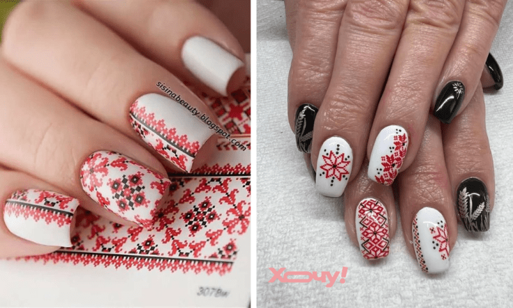 Модний манікюр з вишиванками 2025