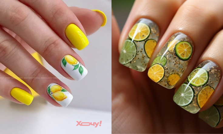 Наймодніший манікюр в лимонах на літо 2025
