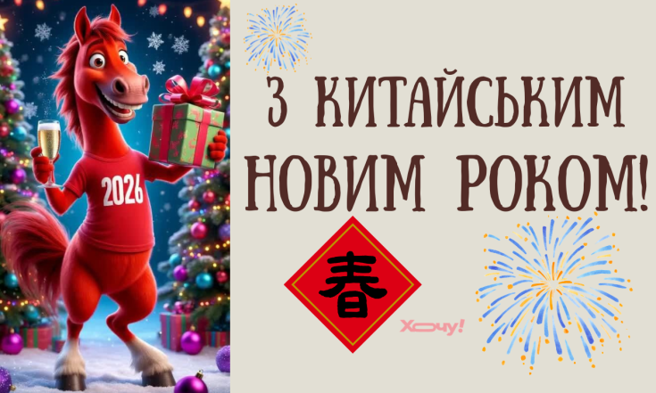 Поздравление с Китайским Новым годом 2026
