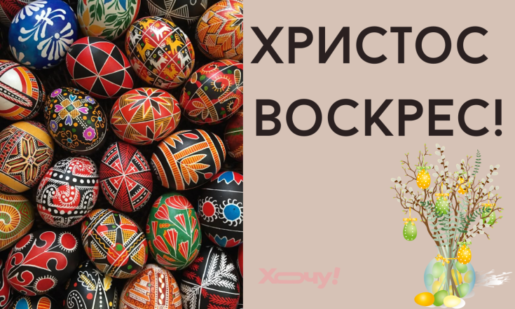 Привітання з Великоднем християнські 2025 - картинка