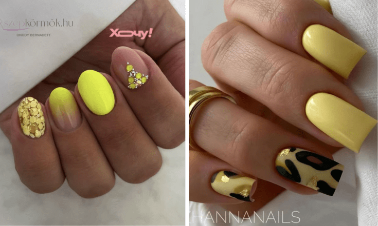 Креативні ідеї для жовтого манікюру