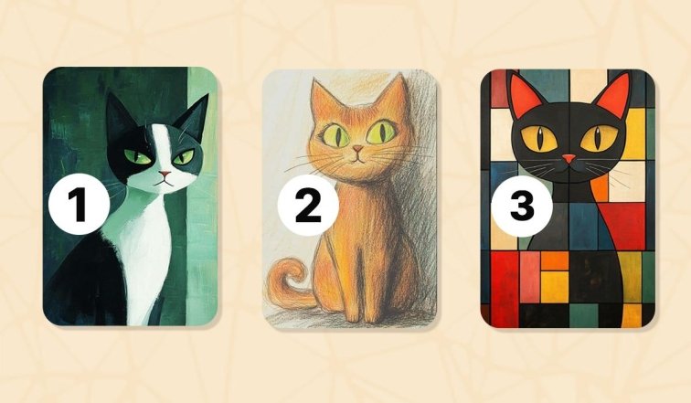 Интересный тест на характер в картинке – тест с котами