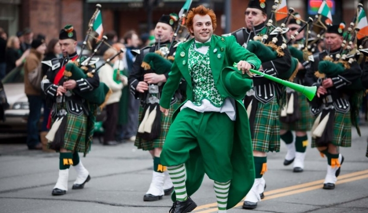 Ирландцы на праздновании, фото