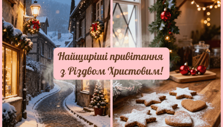 Со Святвечером и Рождеством 2025 — картинки на украинском