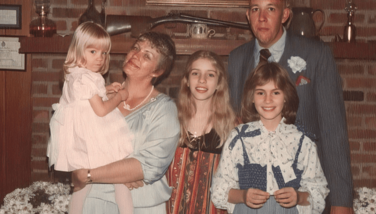 Джулия Робертс и ее родители, фото